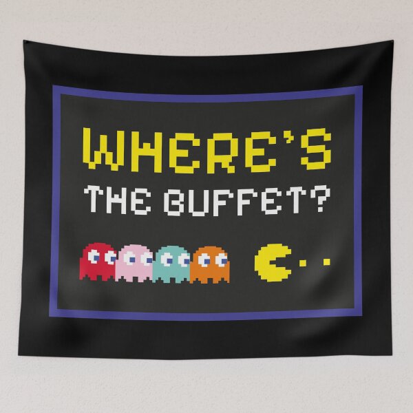 Item preview, PACMAN - WHERE'S THE BUFFET? designed and sold by CoolVibeStudio.