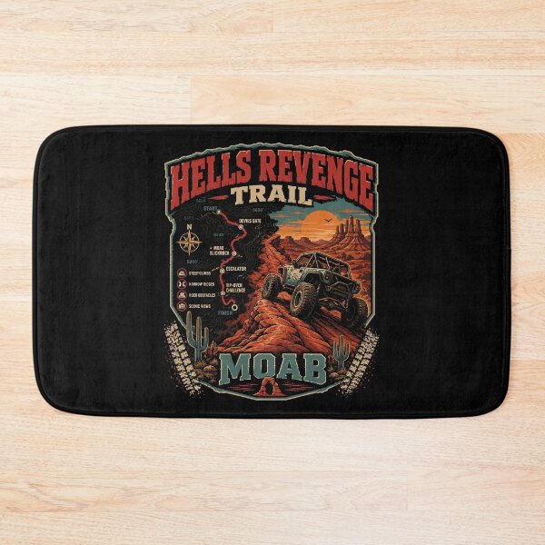 Item preview, Hell's Revenge Trail Map Moab Utah Rock Crawling 4x4 designed and sold by JasKei-Designs.