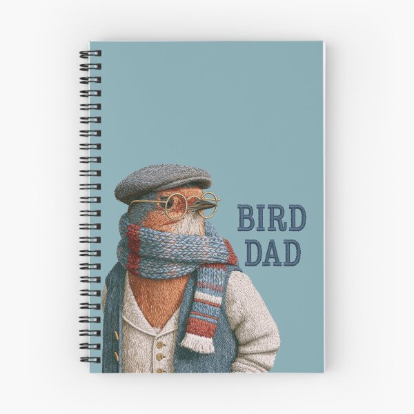 Item preview, Vintage Bird Dad Embroidered Robin Portrait Design designed and sold by MegaNovaArt.