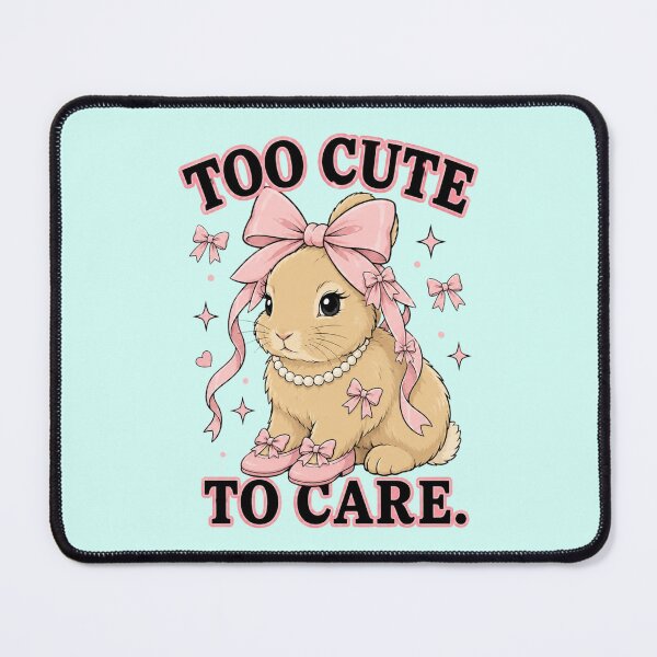 Item preview, Cute Bunny Rabbit With Pink Bows designed and sold by Gentlestate.
