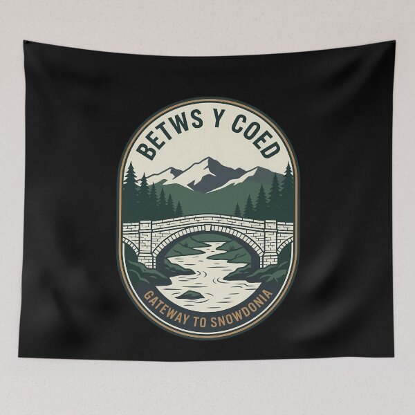 Item preview, Betws-y-Coed Snowdonia Wales Vintage Travel Emblem designed and sold by k3rstman1.