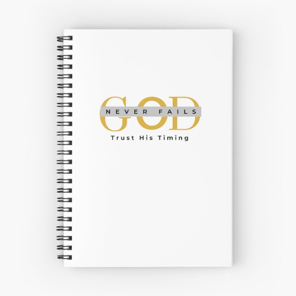 Item preview, God Never Fails - Trust His Timing Christian T-Shirt designed and sold by RadiantReza.