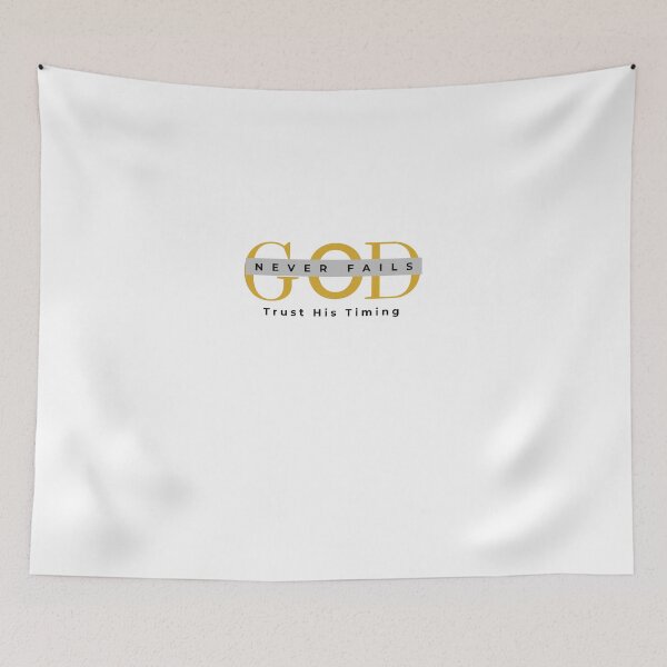 Item preview, God Never Fails - Trust His Timing Christian T-Shirt designed and sold by RadiantReza.
