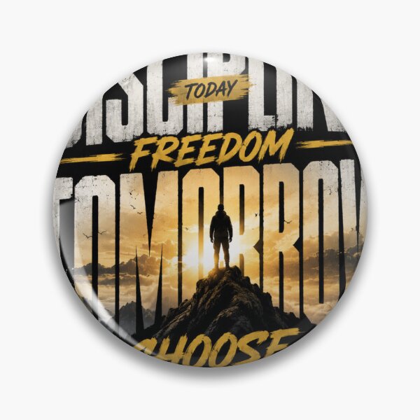 Item preview, Discipline Today Freedom Tomorrow designed and sold by Grandtshirt | Creative Print Designs.