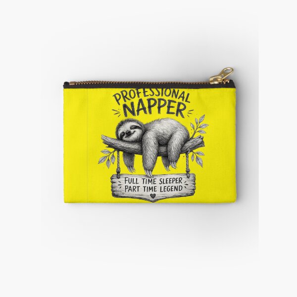 Item preview, Professional Napper Funny Sloth Sticker designed and sold by PremVerse.