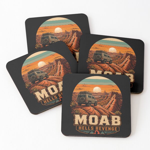 Item preview, Moab Hell's Revenge Overland 4x4 Red Rock Sunset designed and sold by JasKei-Designs.