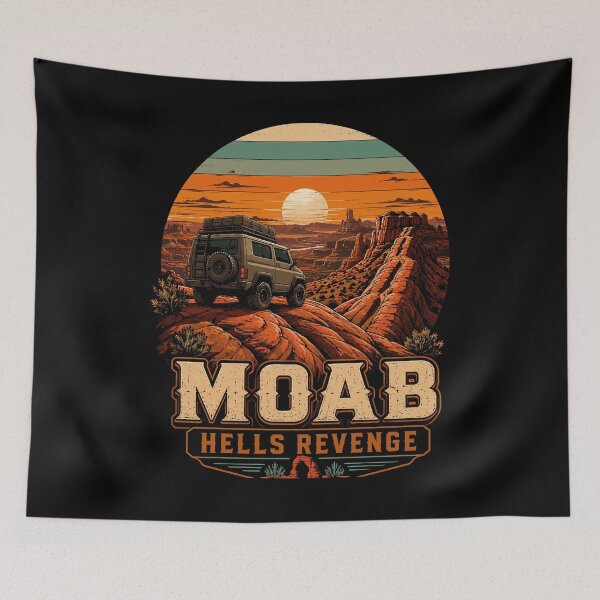 Item preview, Moab Hell's Revenge Overland 4x4 Red Rock Sunset designed and sold by JasKei-Designs.