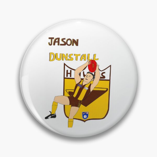 Item preview, Jason Dunstall Hawthorn Football Club Classic Hand Drawn Art designed and sold by Luke Foran Sports Art.