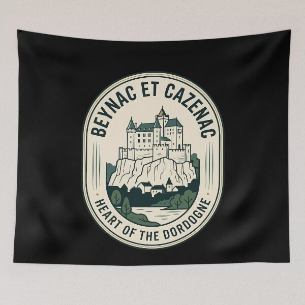Item preview, Beynac Et Cazenac France Vintage Travel Emblem designed and sold by k3rstman1.