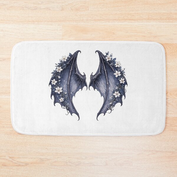Item preview, Dark Dragon Wings Floral Fantasy Gothic Illustration Design designed and sold by irfanshikh.