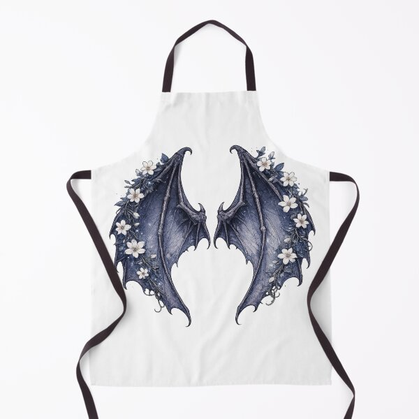 Item preview, Dark Dragon Wings Floral Fantasy Gothic Illustration Design designed and sold by irfanshikh.