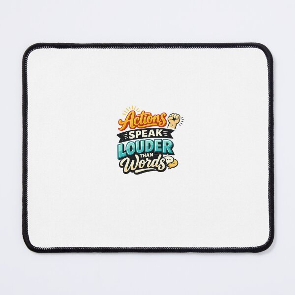 Item preview, Actions Speak Louder Than Words – Motivational Typography Sticker designed and sold by Creative-Nest Pixel.