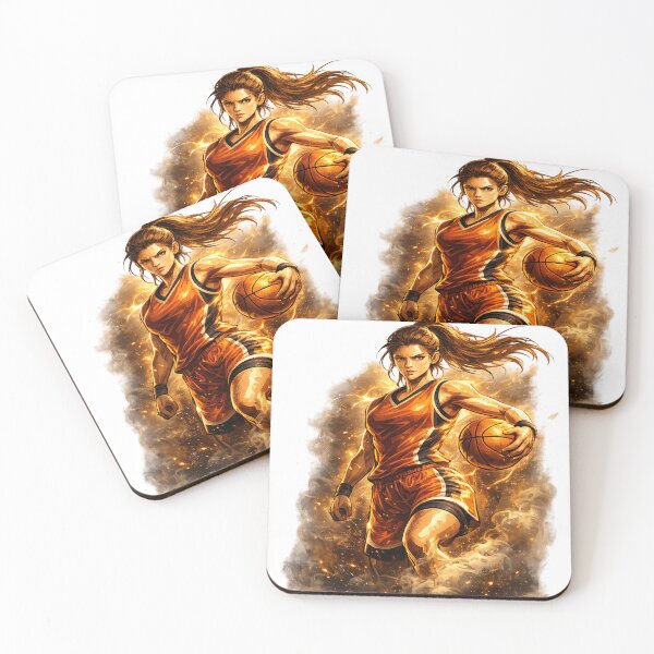 Item preview, Female Basketball Player Dribbling Action Vector Illustration designed and sold by redengineers.