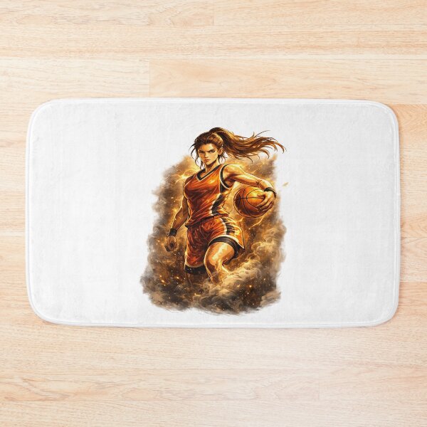 Item preview, Female Basketball Player Dribbling Action Vector Illustration designed and sold by redengineers.