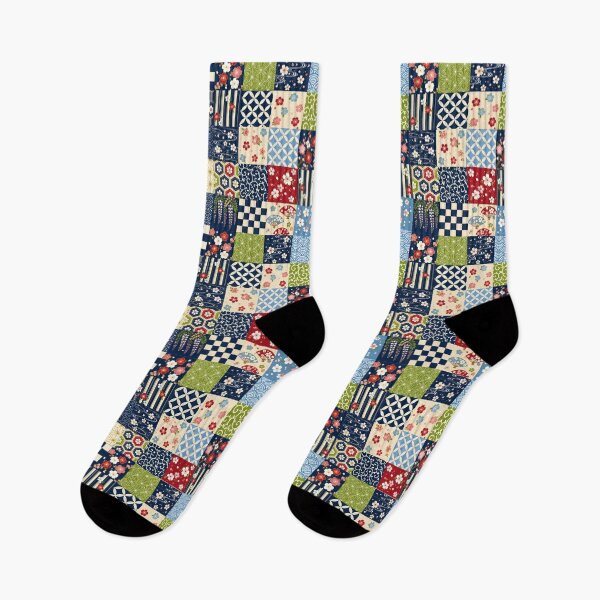 Item preview, Japanese Sakura Patchwork Pattern designed and sold by lbl-shop.