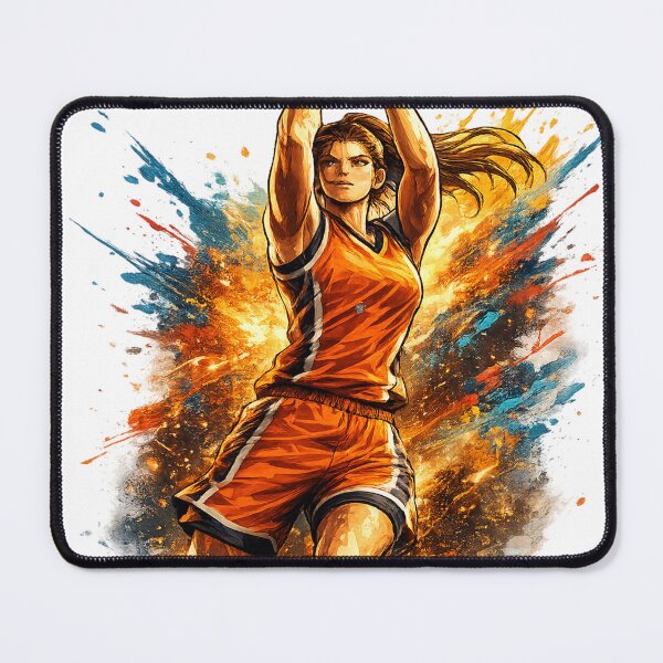Item preview, Female Basketball Player Jump Shot Vector Illustration designed and sold by redengineers.