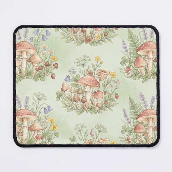 Item preview, Watercolor Cottagecore Mushroom Pattern | Cute Woodland Floral Seamless Botanical Design designed and sold by ethnicdigital.