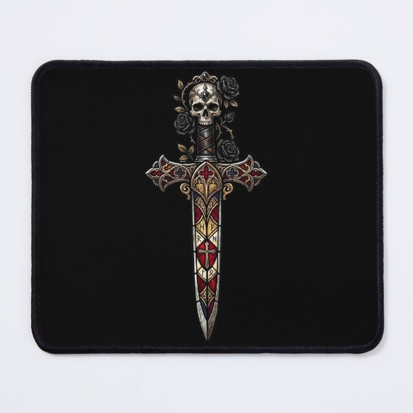Item preview, Dagger with Skull and Stained Glass Blade — Ornamental Gothic designed and sold by David Mateo ArtWorks.