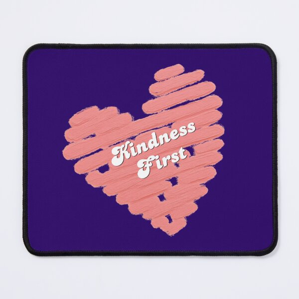 Item preview, Kindness First Pink Heart | Cute Positive Quote | Retro Kindness Aesthetic designed and sold by VariusDesigns.