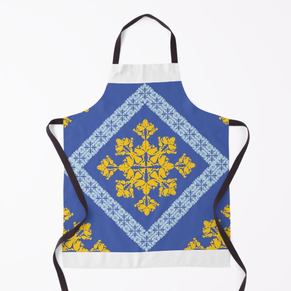 Item preview, Blue and Gold Ornamental Floral Geometric Pattern Vector Design designed and sold by ChaReePat.