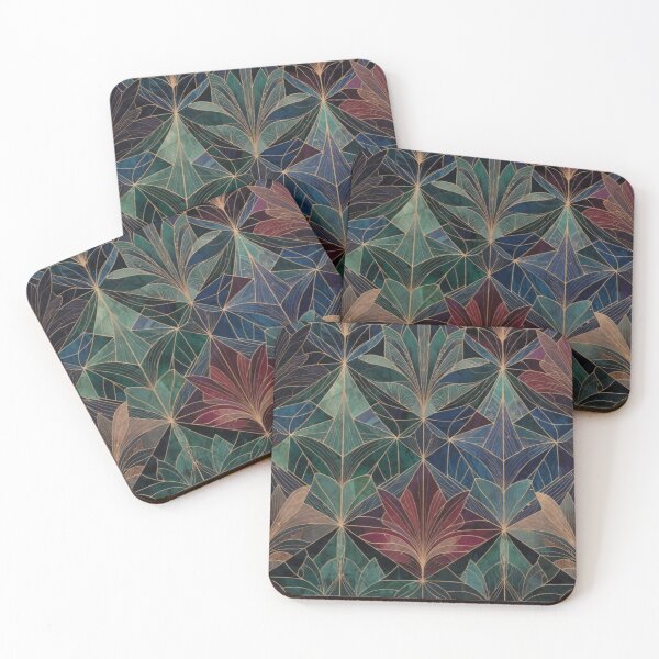 Item preview, Elegant Intricate Leaf Mandala Pattern Art designed and sold by IntelliMindDesigns.
