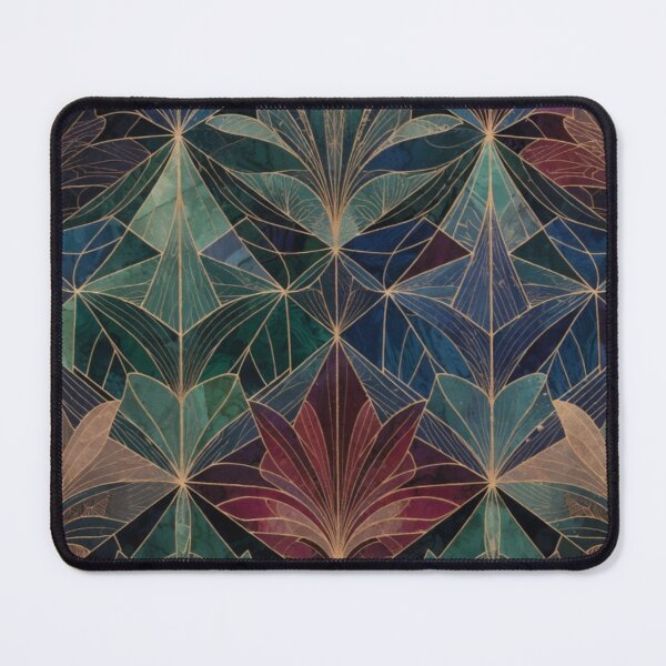 Item preview, Elegant Intricate Leaf Mandala Pattern Art designed and sold by IntelliMindDesigns.