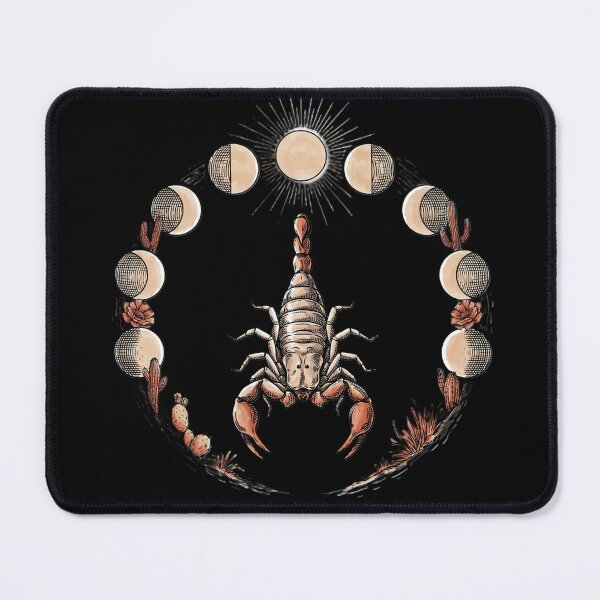 Item preview, Western Gothic Scorpion Moon Phases Celestial Desert Art designed and sold by Cozy Aesthetic design .