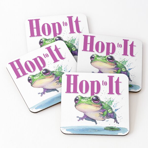 Item preview, Hop To It Motivational Funny Cosmic Tree Frog designed and sold by ArtisticDesignsbyLinda.