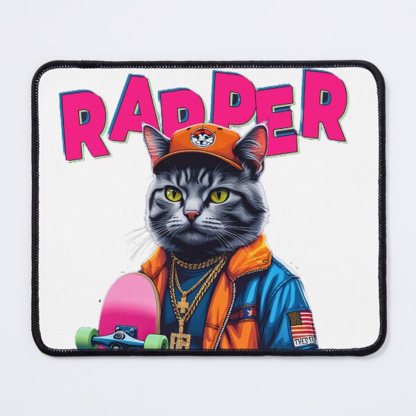 Item preview,  Cat Hip Hop Skateboard Urban Street Style designed and sold by Madhav Creations Studio.