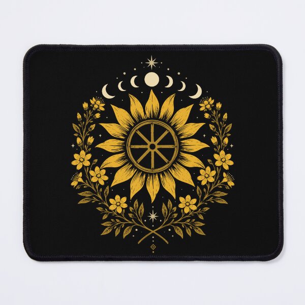 Item preview, Midsummer Sun Wheel of the Year Litha Sunflower designed and sold by Christine Krahl.