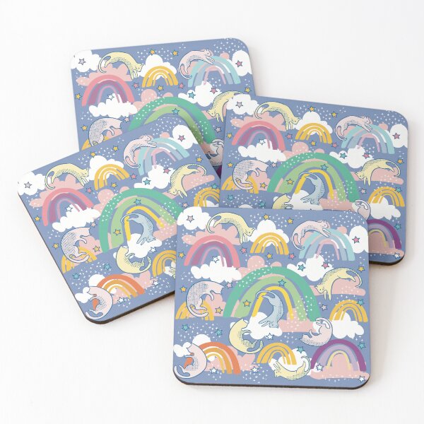 Item preview, Raining Rainbow Cats designed and sold by IvysCreativityHouse.