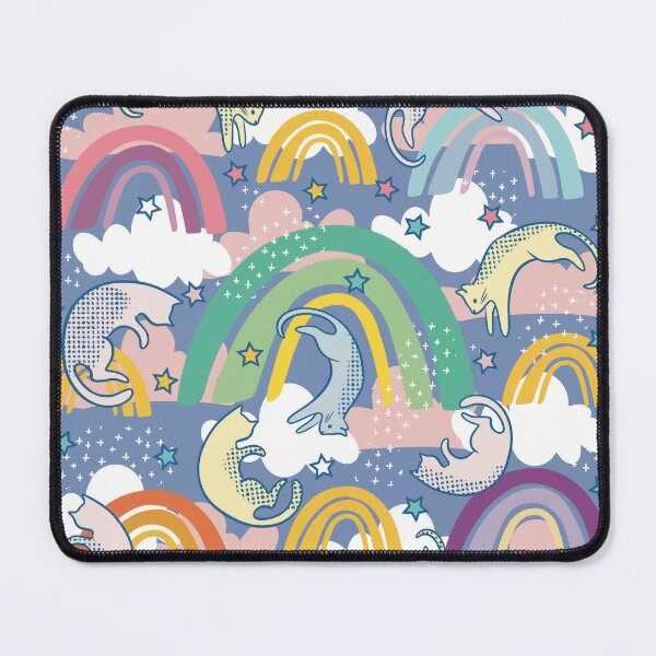 Item preview, Raining Rainbow Cats designed and sold by IvysCreativityHouse.
