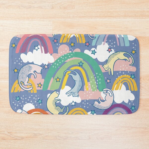 Item preview, Raining Rainbow Cats designed and sold by IvysCreativityHouse.