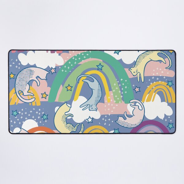 Item preview, Raining Rainbow Cats designed and sold by IvysCreativityHouse.