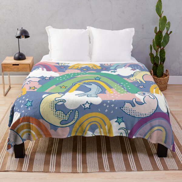 Item preview, Raining Rainbow Cats designed and sold by IvysCreativityHouse.