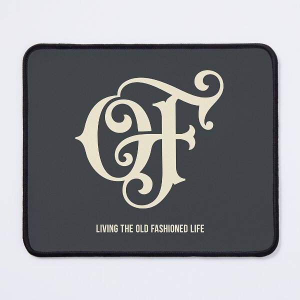 Item preview, Living the Old Fashioned Life Monogram Vintage OF Luxury Ornamental Typography Vector Aesthetic designed and sold by Cozy-Old-Pub.