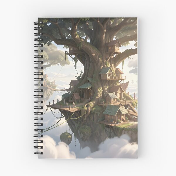 Item preview, Cloud Kingdom with Giant Tree Homes designed and sold by Fanta-sticky.