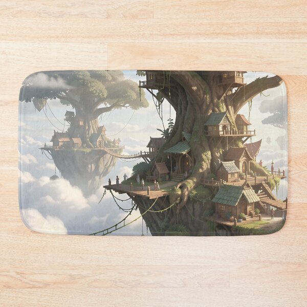 Item preview, Cloud Kingdom with Giant Tree Homes designed and sold by Fanta-sticky.