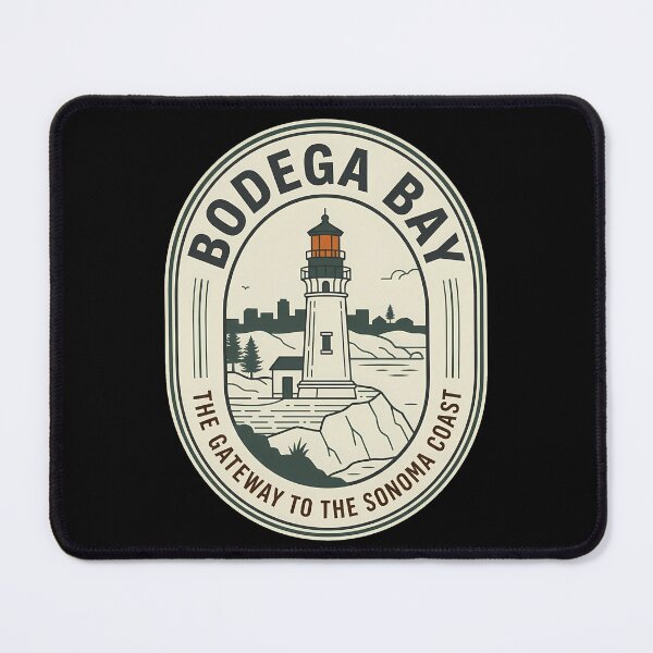 Item preview, Bodega Bay Lighthouse Vintage Travel Emblem California designed and sold by k3rstman1.