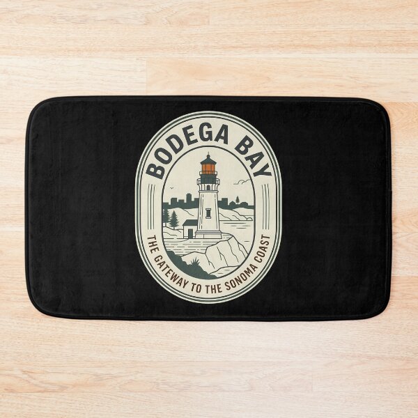 Item preview, Bodega Bay Lighthouse Vintage Travel Emblem California designed and sold by k3rstman1.