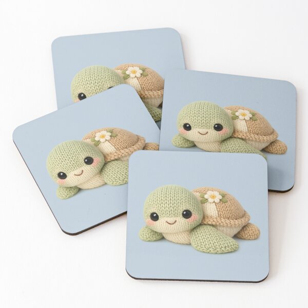 Item preview, Cute Knitted Sea Turtle Plush | Kawaii Handmade Crochet Cottagecore designed and sold by Moons Studio.