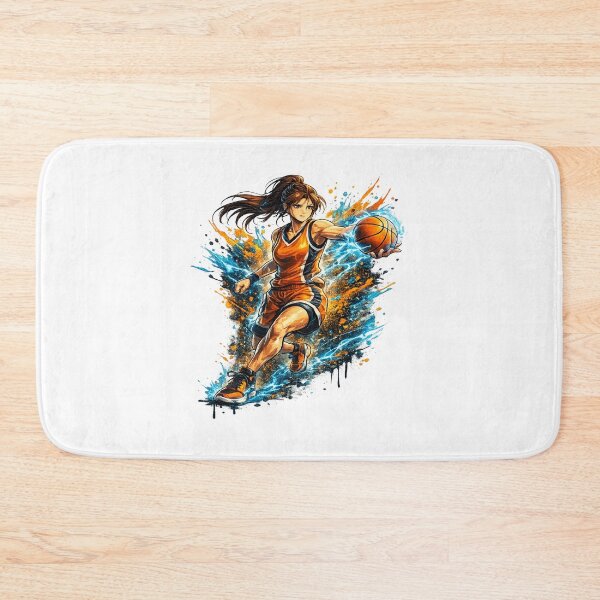 Item preview, Electric Female Basketball Player Action Sports Illustration designed and sold by redengineers.