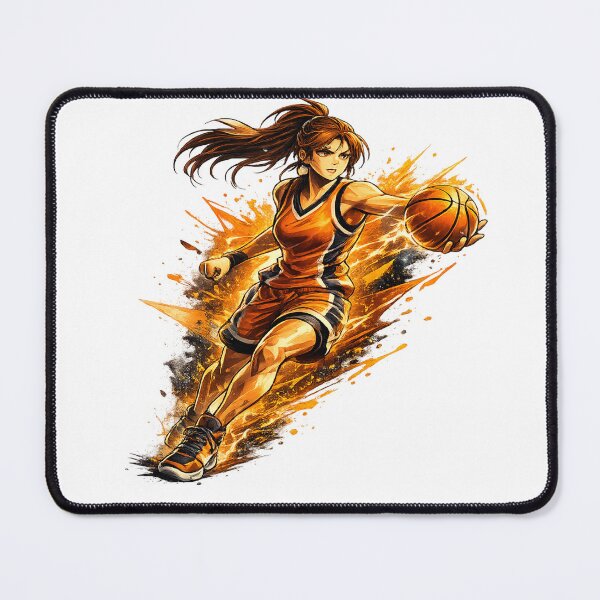 Item preview, Dynamic Female Basketball Drive Action Vector Illustration designed and sold by redengineers.