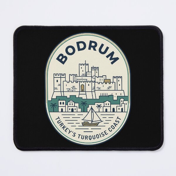 Item preview, Bodrum Turkey Turquoise Coast Vintage Travel Emblem designed and sold by k3rstman1.