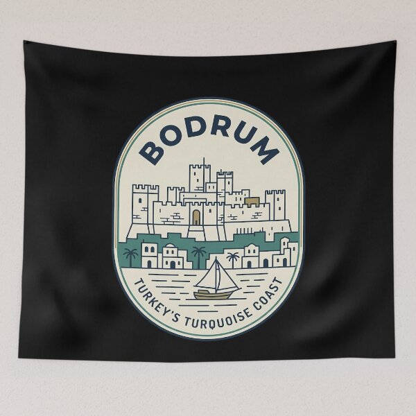 Item preview, Bodrum Turkey Turquoise Coast Vintage Travel Emblem designed and sold by k3rstman1.