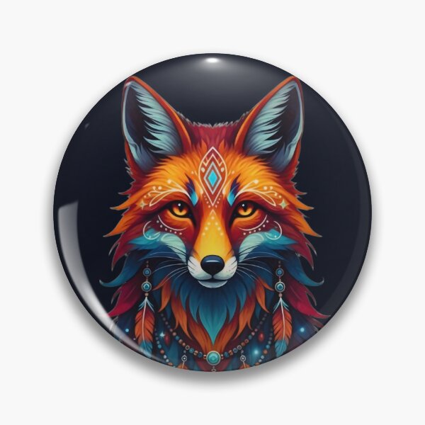Item preview, Tribal Boho Spirit Fox designed and sold by Madhav Creations Studio.