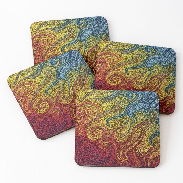 Item preview, Aboriginal Inspired Dot Art - With Water and Flame designed and sold by GrinGalore.