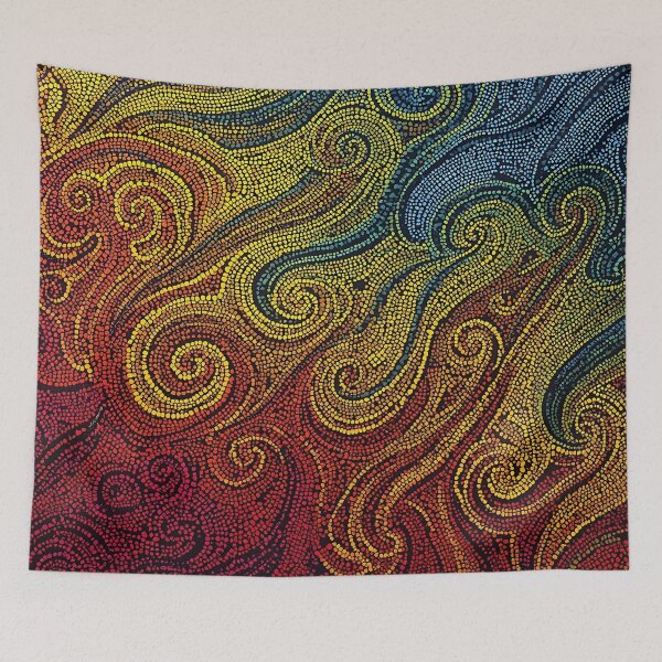 Item preview, Aboriginal Inspired Dot Art - With Water and Flame designed and sold by GrinGalore.