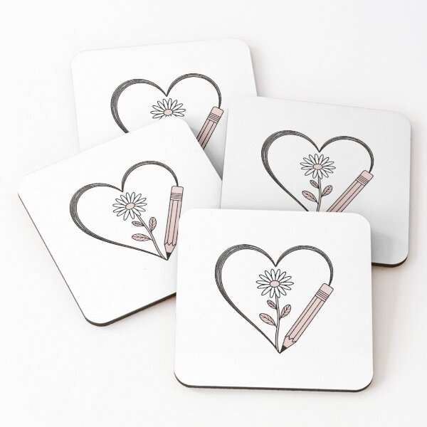 Item preview, Floral Heart Pencil Teacher Teacher Appreciation designed and sold by SapfireStuArt.