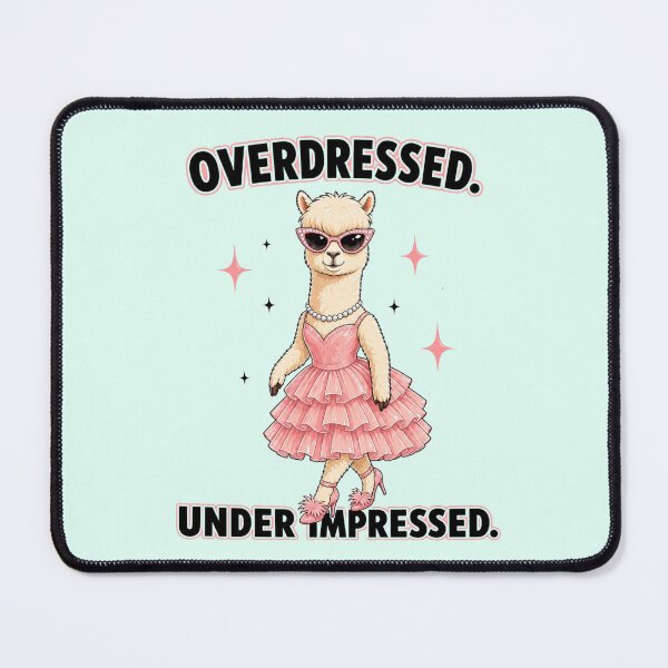 Item preview, Funny Alpaca Diva in Pink Dress designed and sold by Gentlestate.
